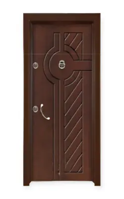 درب ضد سرقت | روکش راش | CNC | کد 4512