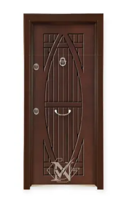 درب ضد سرقت | روکش راش | CNC | کد 4525