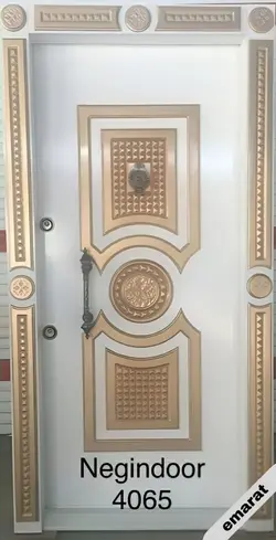 درب ضد سرقت | روکش MDF | برجسته لوکس | کد 2-4065