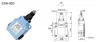 لیمیت سوییچ فشاري قرقره دار تیپ پهن مدل CSA-003