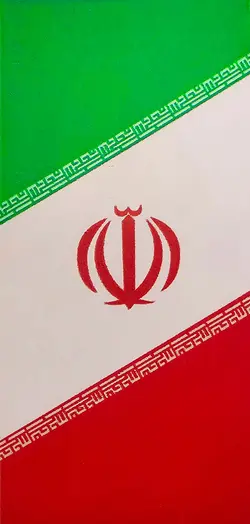 برچسب پلاک خودرو طرح پرچم ایران بسته دو عددی