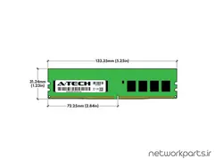 رم سرور (RAM) A-Tech مدل 2RX8-PC4-2400T-E ظرفیت 16GB - تجهیزات شبکه