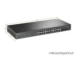 سوییچ تی پی لینک (TP-Link) مدل TL-SG3428X دارای 24 پورت - تجهیزات شبکه