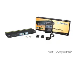 سوییچ ترندنت (TRENDnet) مدل TEG-S16G دارای 16 پورت - تجهیزات شبکه