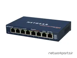 سوییچ نت گیر (Netgear) سری ProSafe مدل GS108 کد GS108NA دارای 8 پورت - تجهیزات شبکه
