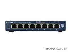 سوییچ نت گیر (Netgear) سری ProSafe مدل GS108 کد GS108NA دارای 8 پورت - تجهیزات شبکه