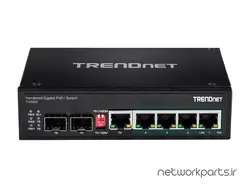 سوییچ ترندنت (TRENDnet) سری Industrial مدل TI-PG62 دارای 6 پورت - تجهیزات شبکه