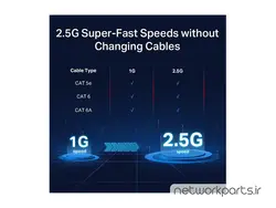 سوییچ تی پی لینک (TP-Link) مدل TL-SG105-M2 دارای 5 پورت - تجهیزات شبکه