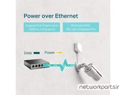 سوییچ تی پی لینک (TP-Link) مدل TL-SF1005P دارای 5 پورت - تجهیزات شبکه