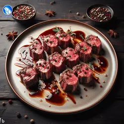 چنجه کباب بره با مرینیت باربیکیو