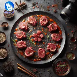 چنجه کباب بره با مرینیت اسپایسی