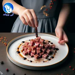 دنبه کباب بره با مرینیت ورچستر سس