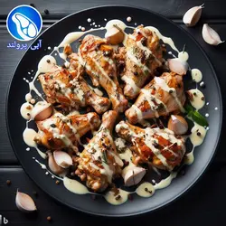 کتف مرغ کبابی سیر و کره