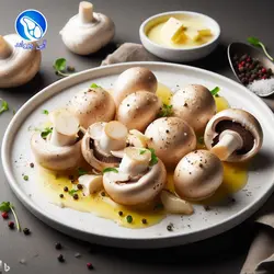 قارچ کبابی سیر و کره