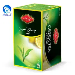 چای کیسه ای سبز با طعم لیمو گلستان ۲۵ عددی