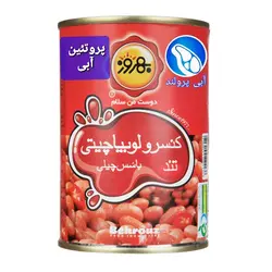 کنسرو لوبیا چیتی بهروز با سس چیلی