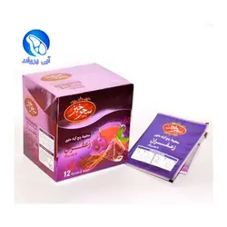 دم نوش پنج گیاه و زعفران و جنسینگ سحرخیز  12 عددی