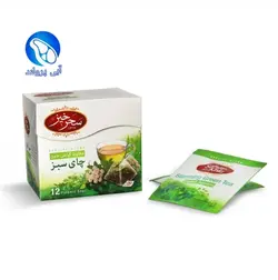 دم نوش گیاهی چای سبز سحرخیز 12 عددی