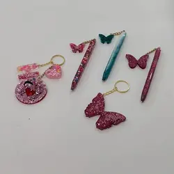 ست جذاب رزینی خودکار و جا کلیدی