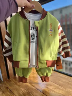 ست سه تکه اورجینال وارداتی مدل خرگوش کد 74 - فروشگاه لباس نوزادی فینگیلی