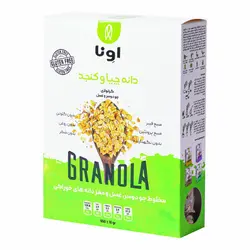 گرانولا جودوسر و عسل دانه چیا و کنجد و تخم آفتابگردان بدون گلوتن اونا - 650 گرم - فورسماژور پاساژ کالا - نمایش محصول به میلیونها مخاطب
