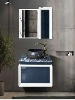 روشویی کابینتی لاون مدل آرسیتا سفید طوسی