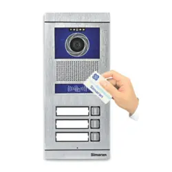 پنل آیفون تصویری تصویری سیماران 3واحدی مدل فوژان کارتی VFC3/N