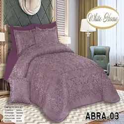 سرویس روتختی مخمل ویت هوم white home مدل ابرا abra دونفره 8 تکه