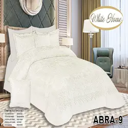 سرویس روتختی مخمل ویت هوم white home مدل ابرا abra دونفره 8 تکه