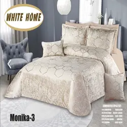 سرویس روتختی مخمل ویت هوم white home مدل مونیکا Monika دونفره 8 تکه