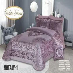 سرویس روتختی مخمل ویت هوم white home مدل ناتالی Nataly دونفره 8 تکه