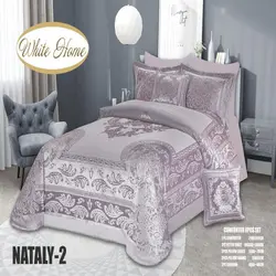 سرویس روتختی مخمل ویت هوم white home مدل ناتالی Nataly دونفره 8 تکه