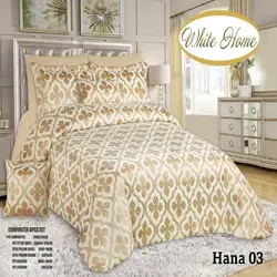 سرویس روتختی مخمل ویت هوم white home مدل هانا Hana دونفره 8 تکه