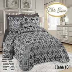 سرویس روتختی مخمل ویت هوم white home مدل هانا Hana دونفره 8 تکه