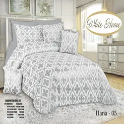 سرویس روتختی مخمل ویت هوم white home مدل هانا Hana دونفره 8 تکه