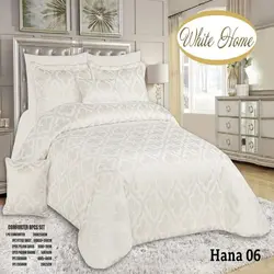 سرویس روتختی مخمل ویت هوم white home مدل هانا Hana دونفره 8 تکه