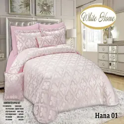 سرویس روتختی مخمل ویت هوم white home مدل هانا Hana دونفره 8 تکه