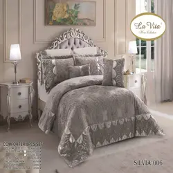 سرویس روتختی مخمل لاویتا Lavita مدل سیلویا Silvia دونفره 8 تکه