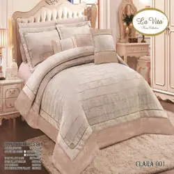 سرویس روتختی مخمل لاویتا Lavita مدل کلارا Clara دونفره 8 تکه