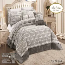 سرویس روتختی مخمل لاویتا Lavita مدل کلارا Clara دونفره 8 تکه