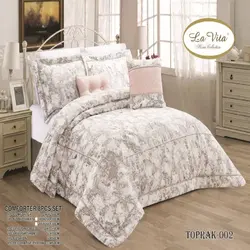 سرویس روتختی مخمل لاویتا Lavita مدل توپراک toprak دونفره 8 تکه