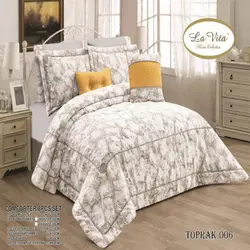 سرویس روتختی مخمل لاویتا Lavita مدل توپراک toprak دونفره 8 تکه