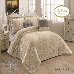 سرویس روتختی مخمل لاویتا Lavita مدل توپراک toprak دونفره 8 تکه