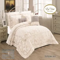 سرویس روتختی مخمل لاویتا Lavita مدل توپراک toprak دونفره 8 تکه