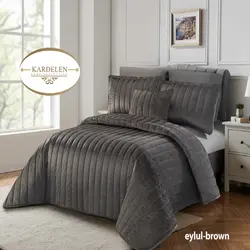 سرویس روتختی مخمل کاردلن kardelen مدل ایلول Eylul دونفره 8 تکه