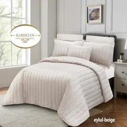 سرویس روتختی مخمل کاردلن kardelen مدل ایلول Eylul دونفره 8 تکه