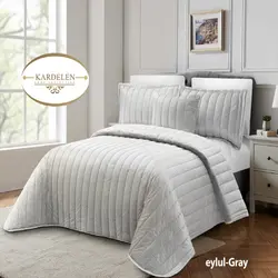 سرویس روتختی مخمل کاردلن kardelen مدل ایلول Eylul دونفره 8 تکه