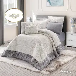 سرویس روتختی مخمل کاردلن kardelen مدل ازرا Azra دونفره 8 تکه