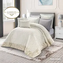 سرویس روتختی مخمل کاردلن kardelen مدل ازرا Azra دونفره 8 تکه