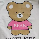 سه تیکه دخترانه لی طرحbear کت و شلوار لی تی شرت پنبه بسیار با کیفیت